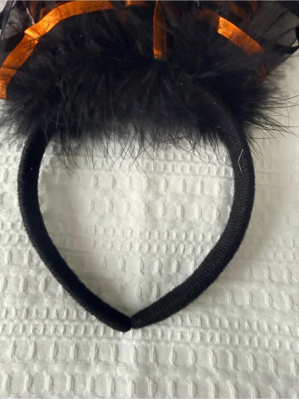 Kids Purple & Orange Witch Legs Headband Costume Accessory